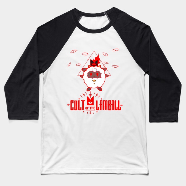 Cult of the lamball - Palworld crossover Baseball T-Shirt by Vhitostore